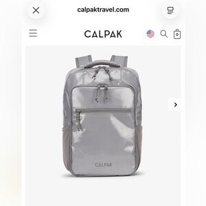 Calpak Terra Silver Gray Backpack